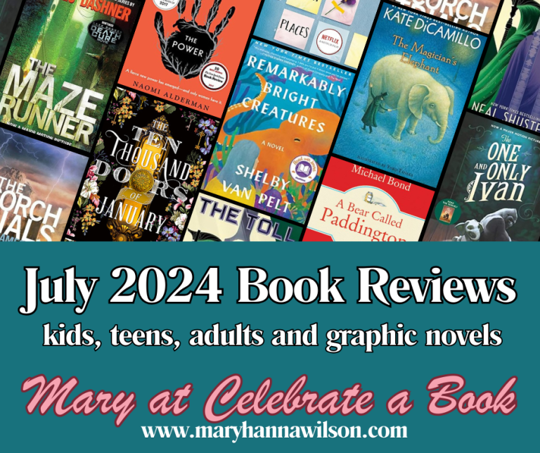 Check out my July 2024 book reviews for kids, teens, and adult books